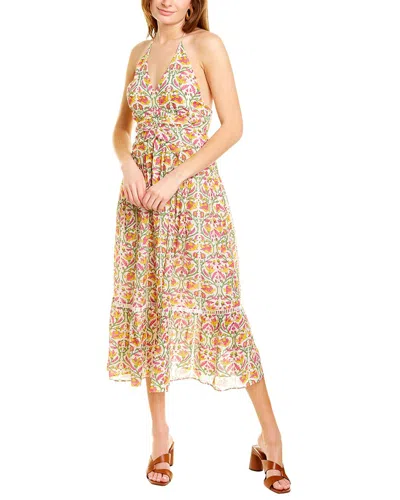 Ash & Eden Nuuly Halter Midi Dress In Animal Print