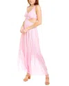 Ash & Eden Pari Cutout Maxi Dress In Pink