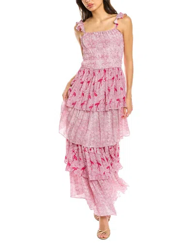 Ash & Eden Polina Maxi Dress In Pink