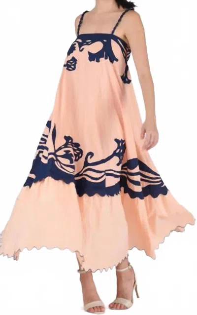 Ash & Eden Vera Maxi Dress In Pink
