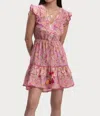 Ash & Eve Blake Mini Dress In Pink Floral In Multi