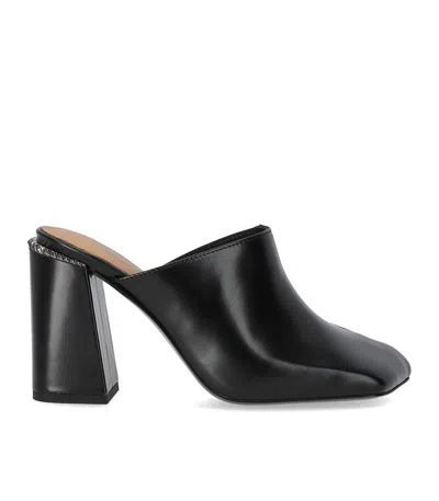 Ash Angie Mule Soft Polish Calf In Black