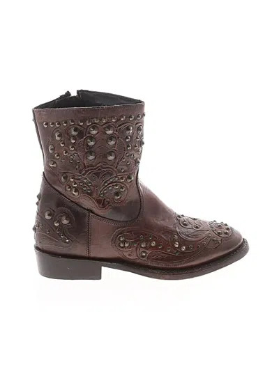 Pre-owned Ash Ankle Boots In Brown