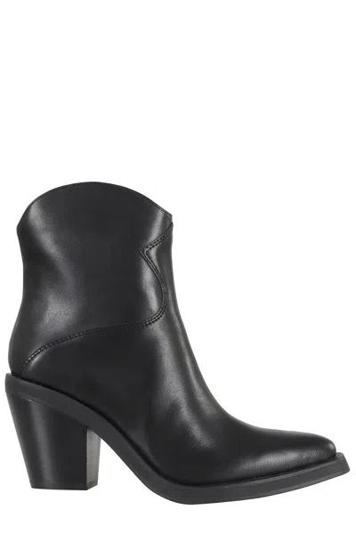 ASH ANKLE BOOTS WITH SMOOTH LEATHER UPPER