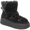 Ash As Moboo Womens Lace Up Platform Ankle Boots In Black