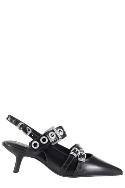 ASH BABEL SLINGBACK DECOLLETE - BLACK