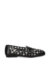 Ash Mini Leather Flat Shoes For Women In Black