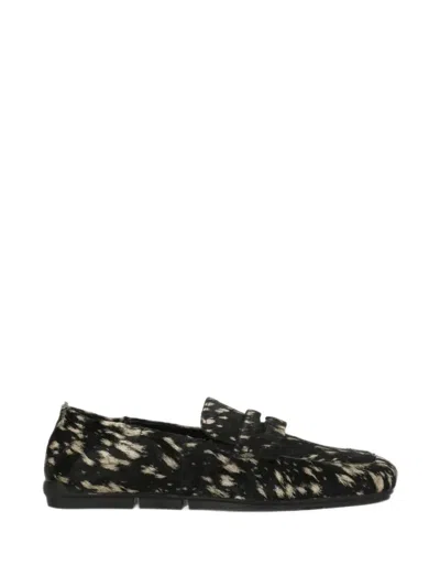 Ash Barkley Leather Loafers In Black