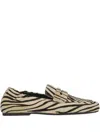 Ash Barkley Zebra-print Loafers In Neutral