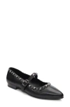 Ash Beatnik Mary Jane Black Flat Shoe In Black