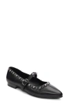 Ash Beatnik Mary Jane Black Flat Shoe In Black