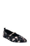 Ash Bella Studded Mary Jane Flat In Animal Print