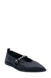 Ash Bella Studded Mary Jane Flat In Black