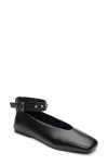 Ash Best Studded Ankle Strap Flat In Black