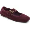 Ash Beverly Mary Jane Flat In Red