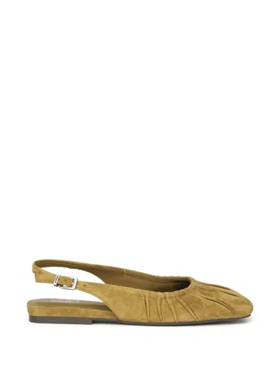 Ash Bibi Ruched Slingback Ballet Flats In Multi