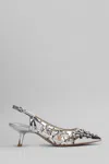 Ash Bizarre Silver Slingback Pump In Silver