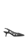 Ash Studded Arrow Toe Kitten Heel Sandals