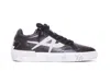 Ash Moonlight Rider Leather Suede Sneakers In Black