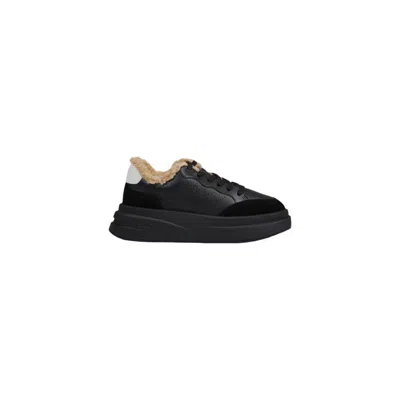 Ash Black And White Leather Sneaker