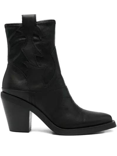 Ash Black Ankle Boots