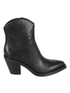 Ash Judy Black Texan Ankle Boot In Black