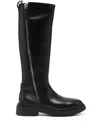 Ash Black Calf Leather Madman Boots