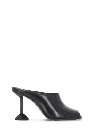 Ash Black Dance Leather Sabot