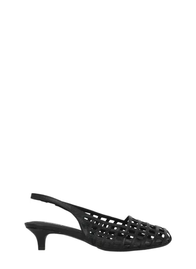 ASH BLACK ENJI CUT-OUT PUMPS