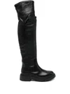 Ash Black High Boots In Black