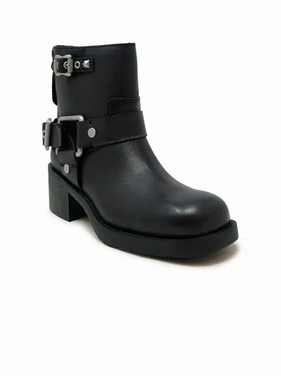Ash Black Leather Boots