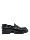 Ash Whisper Studs Black Loafer In Multi