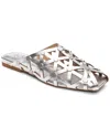Ash Bone Cut-out Sandals In Silver