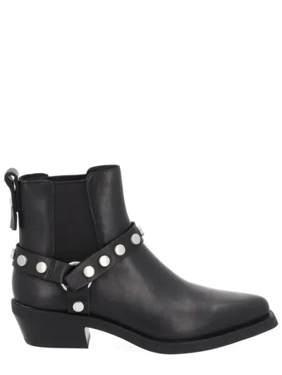 Ash Logan Stud-embellished Chelsea Boots In Black