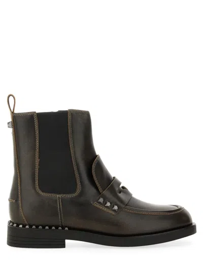 Ash Boot Wings Studs In Brown