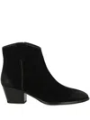 Ash Woman Ankle Boots Black Size 8 Leather In Baby Soft Black
