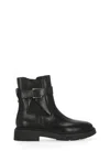 Ash Leather Chelsea Ankle Boots With Block Heel In Black