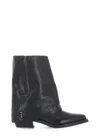 Ash Round-headed Short Boots In Black
