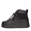 Ash Montana Platform Sneaker In Nero Neri E Grigi