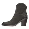 Ash Suede Ankle Boot Pointed Toe In Gray