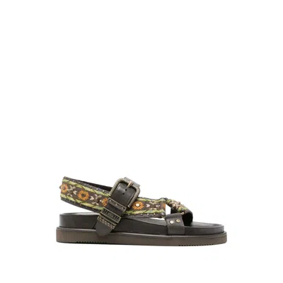 Ash Flat Sandals With Buckle Closure In Multi
