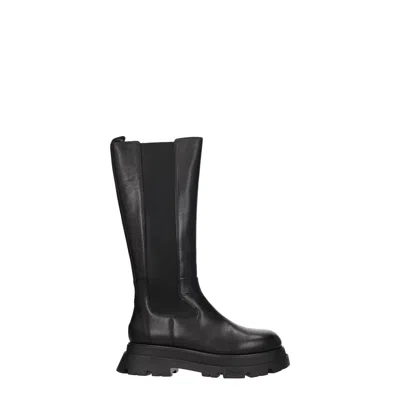 Ash Woman Knee Boots Black Size 11 Soft Leather