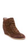 Ash Boradia Wedge Sneaker In Brown