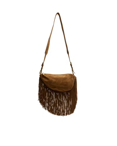 Ash Borsa Astrid Fringes Cachemere Mink In 039