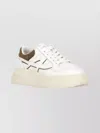 Ash Breathable Round Toe Low Sneakers In White