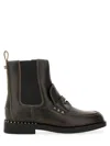 Ash Chic Boot Wings With Studs In Green
