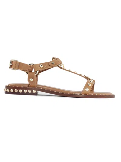 Ash Patsy Studded Sandals In Brown