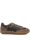 Ash Sunset Sneakers In Beige Suede And Leather In Brown