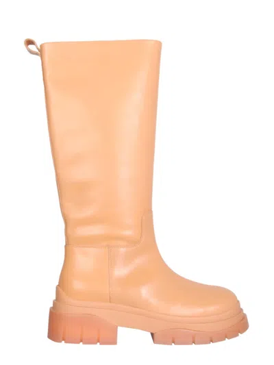 ASH BROWN ZIP BOOTS