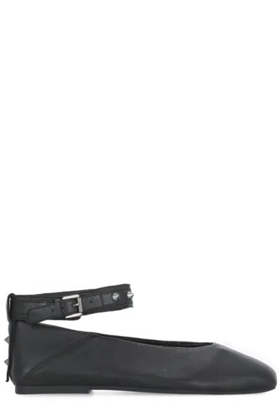 Ash Buckle Fastened Square In Black